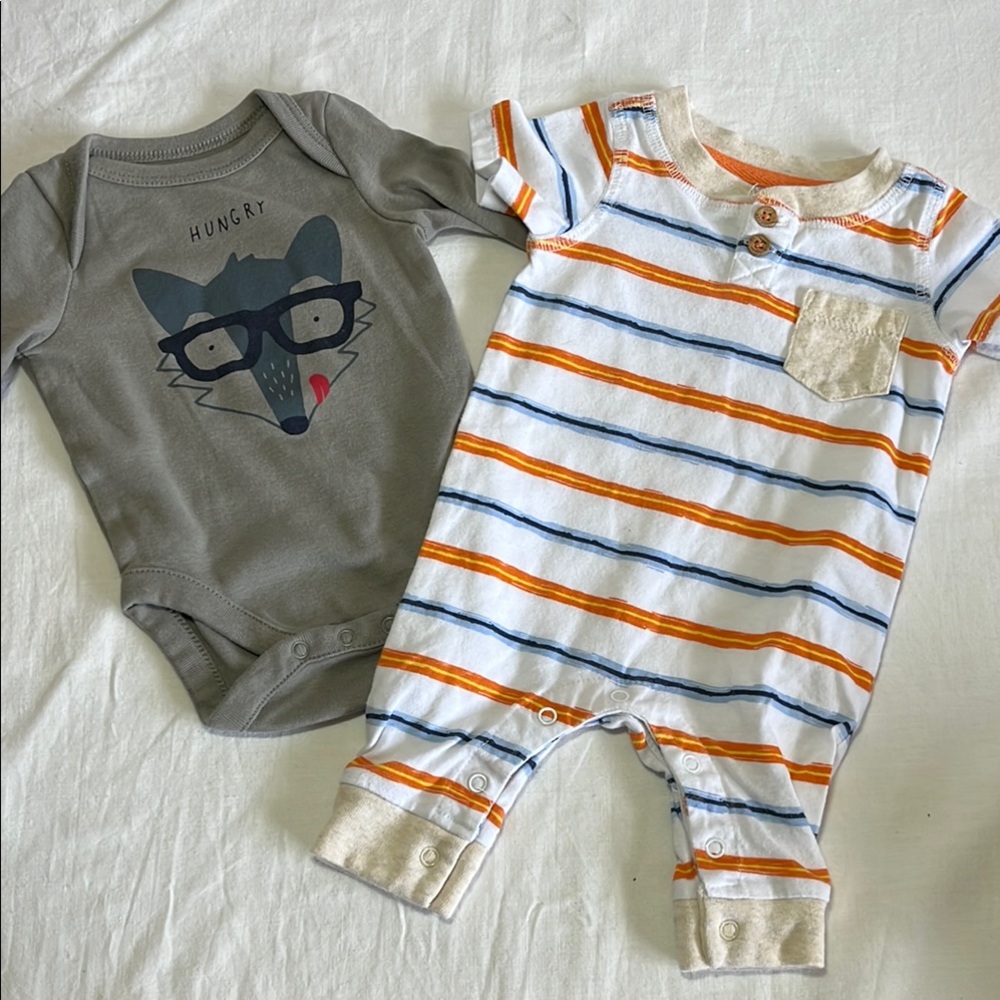 Newborn Gap and Koala Baby onesie